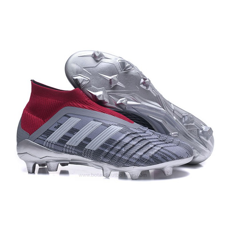 Adidas Predator FG Mujer Pogba Gris Rojo